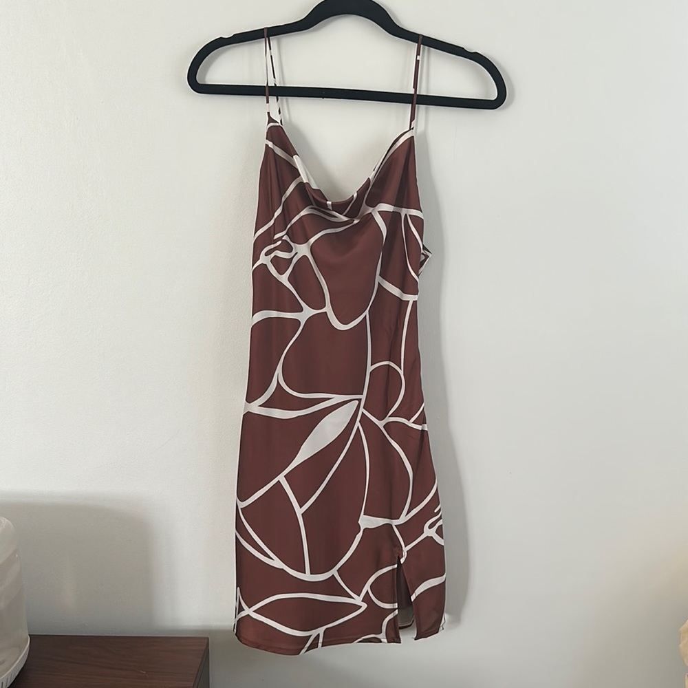 Vestique satin mini dress